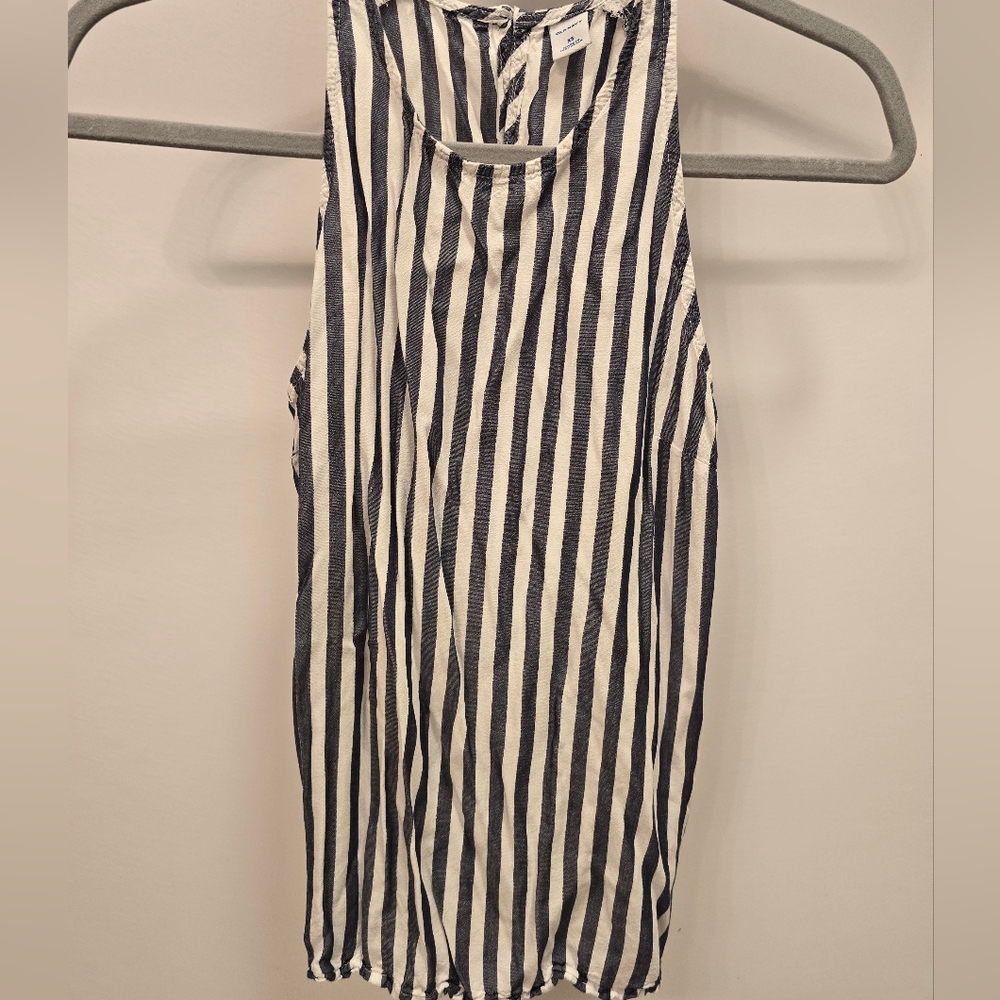 Blue & White Stripped Tank Top